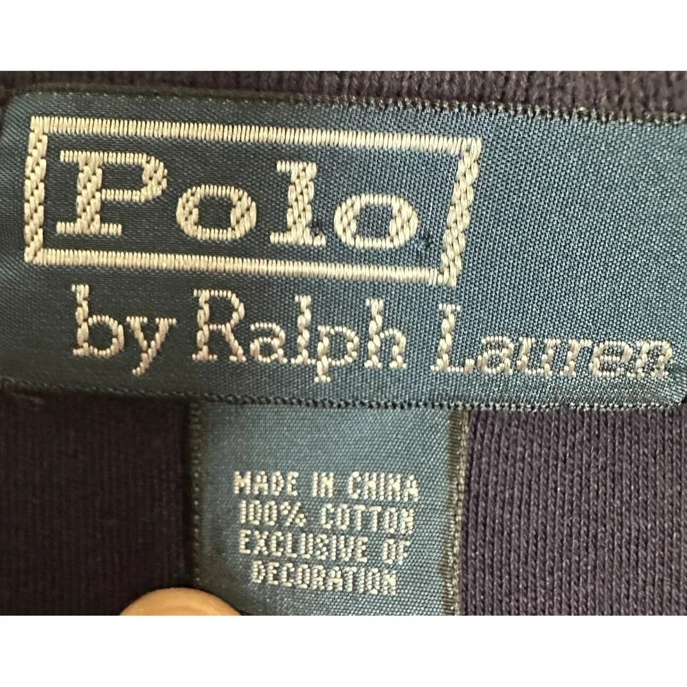 Polo Ralph Lauren Polo Shirt Mens 2XB Big Navy Blue Casual Rugby Short Sleeve